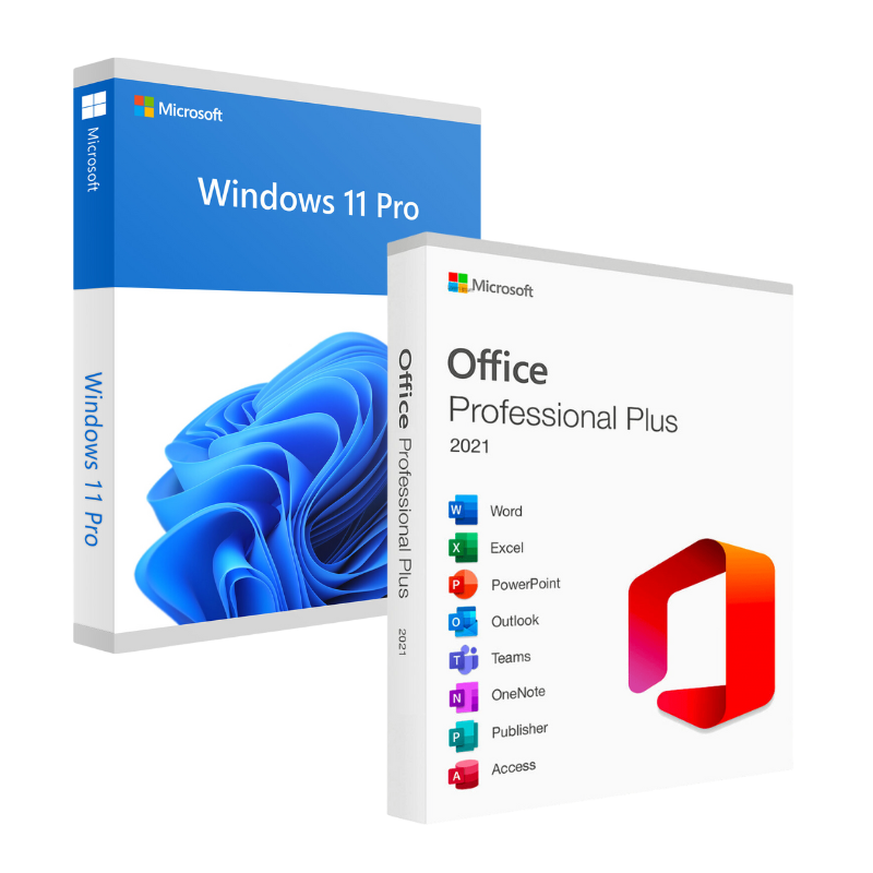 Microsoft Windows 10 Pro + Office 2021 Professional Plus